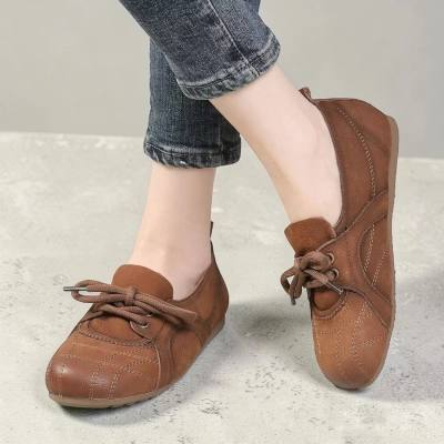 Туфли женские натуральная кожа коричневые YD351-2