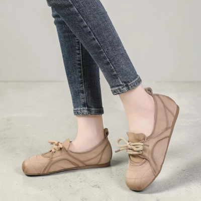 Туфли женские натуральная кожа бежевые YD351-3