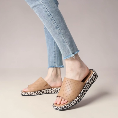 Мюли женские на лето натуральная кожа бежевые BL534-11