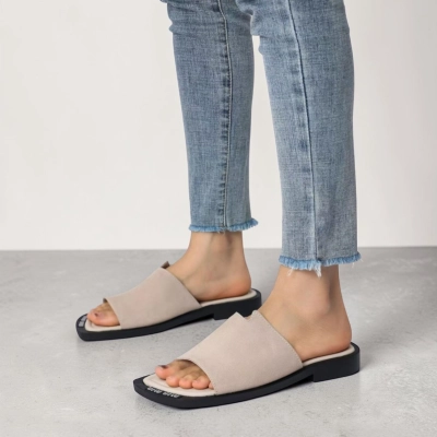 Мюли женские на лето натуральная кожа капучино BL640-9