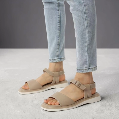 Босоножки женские на лето натуральная кожа бежевые BL637-9