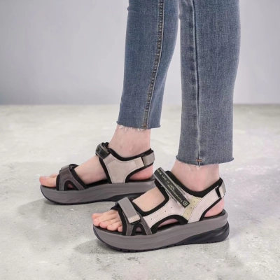 Сандалии женские на лето натуральная кожа бежевые YL285-6