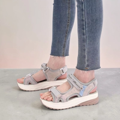 Сандалии женские на лето натуральная кожа бежевые YL285-1