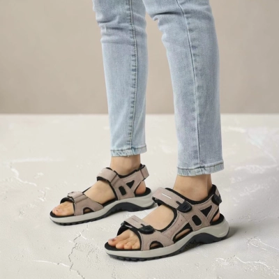 Сандалии женские на лето натуральная кожа бежевые BL631-2