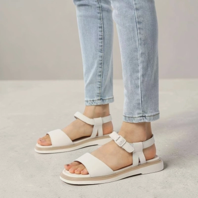 Босоножки женские на лето натуральная кожа бежевые BL637-2