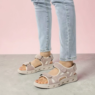 Сандалии женские на лето натуральная кожа бежевые BL632-2