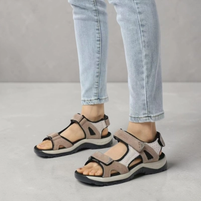 Сандалии женские на лето натуральная кожа капучино B419-9