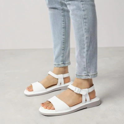 Босоножки женские на лето натуральная кожа белые BL637-1