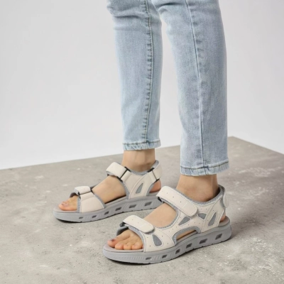 Сандалии женские на лето натуральная кожа бежевые BL632-7