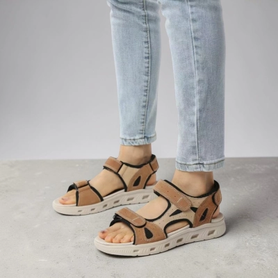 Сандалии женские на лето натуральная кожа коричневые BL632-9