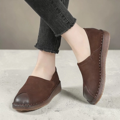 Туфли женские натуральная кожа шоколадные YD137-2