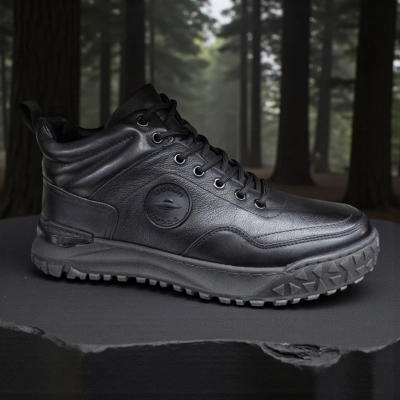 Ботинки мужские зимние UFOQQ натуральный кожа черные 10000 Ботинки мужские зимние UFOQQ натуральный кожа черные 10000