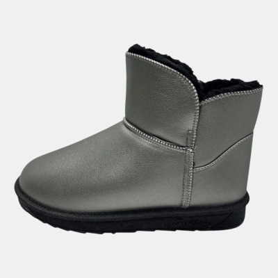 Угги мужские зимние искусственная кожа серебристые GX11-7