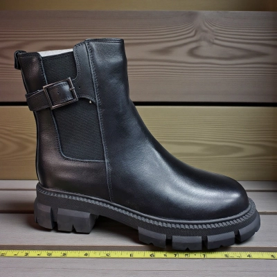 Ботинки женские челси зимние натуральная кожа черные 10248 Ботинки женские челси зимние натуральная кожа черные 10248