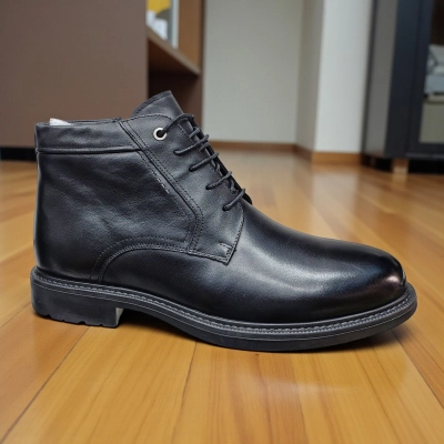 Ботинки мужские зимние натуральная кожа черные 10260 Ботинки мужские зимние натуральная кожа черные 10260