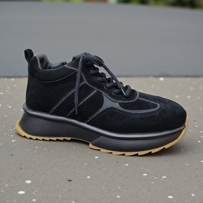 Кроссовки мужские зимние натуральная замша черные 10272 Кроссовки мужские зимние натуральная замша черные 10272