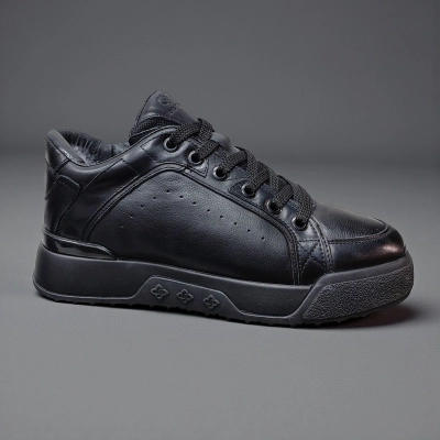 Кроссовки мужские зимние натуральная кожа черные 10280 Кроссовки мужские зимние натуральная кожа черные 10280