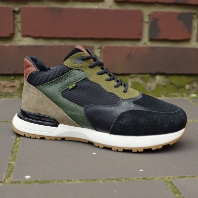 Кроссовки мужские зимние натуральная кожа с замшей разноцветные 10282 Кроссовки мужские зимние натуральная кожа с замшей разноцветные 10282