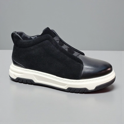 Ботинки мужские зимние натуральная кожа с замшей черные 10289 Ботинки мужские зимние натуральная кожа с замшей черные 10289