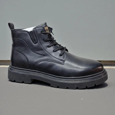Ботинки мужские демисезон натуральная кожа черные 10353 Ботинки мужские демисезон натуральная кожа черные 10353