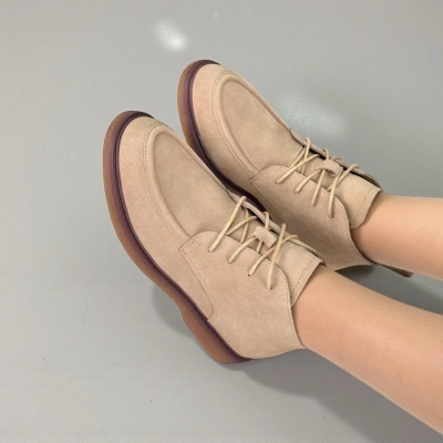 Полуботинки женские демисезонные натуральная замша бежевые 11913 Полуботинки женские демисезонные натуральная замша бежевые 11913