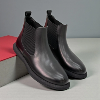 Ботинки женские челси демисезонные натуральная кожа черные X1202-1 Ботинки женские челси демисезонные натуральная кожа черные X1202-1