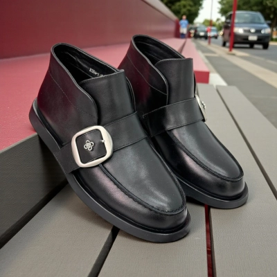 Ботинки женские демисезонные натуральная кожа черные X1204-1 Ботинки женские демисезонные натуральная кожа черные X1204-1