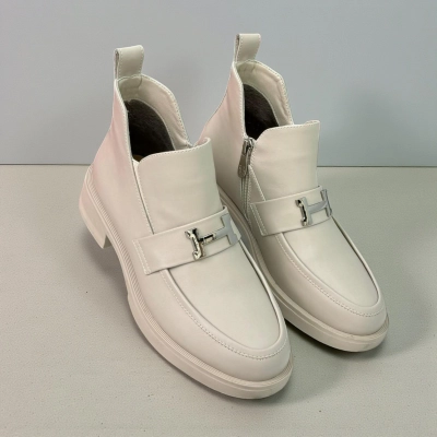 Ботинки женские демисезонные натуральная замша бежевые X1207-3