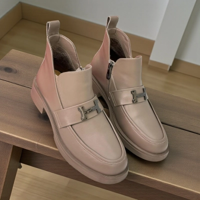 Ботинки женские демисезонные натуральная замша капучино X1207-7