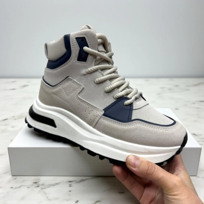 Кроссовки женские зимние PINDIAN искусственная кожа серые 10756 Кроссовки женские зимние PINDIAN искусственная кожа серые 10756