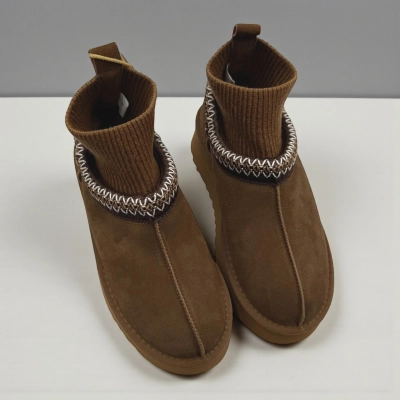 Угги женские зимние натуральная замша коричневые M6212-6P Угги женские зимние натуральная замша коричневые M6212-6P