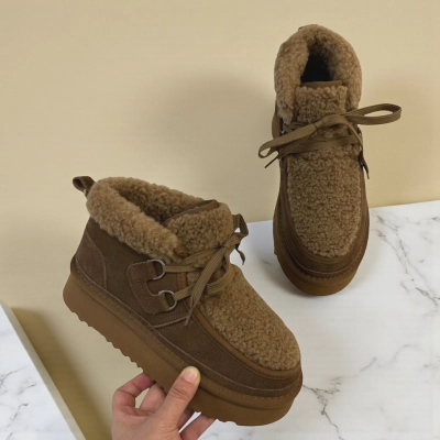 Угги женские зимние натуральная замша коричневые M6259-6P Угги женские зимние натуральная замша коричневые M6259-6P