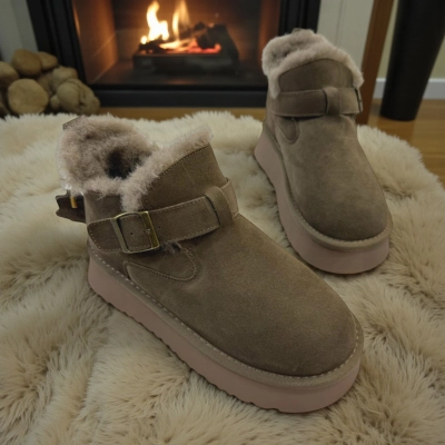 Угги женские зимние натуральная замша коричневые M6217-5P