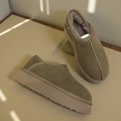 Угги женские зимние натуральная замша коричневые M6218-19P