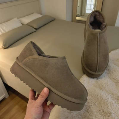 Угги женские зимние натуральная замша коричневые M6218-18 Угги женские зимние натуральная замша коричневые M6218-18