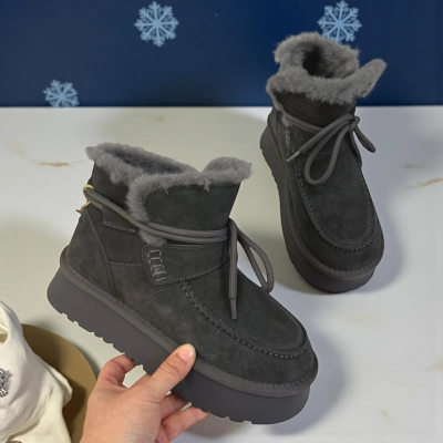 Угги женские зимние натуральная замша серые M6219-7P Угги женские зимние натуральная замша серые M6219-7P