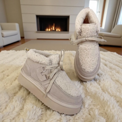 Угги женские зимние натуральная замша бежевые M6259-2P