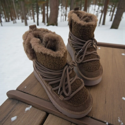 Угги женские зимние натуральная замша шоколадные M6127-18P Угги женские зимние натуральная замша шоколадные M6127-18P