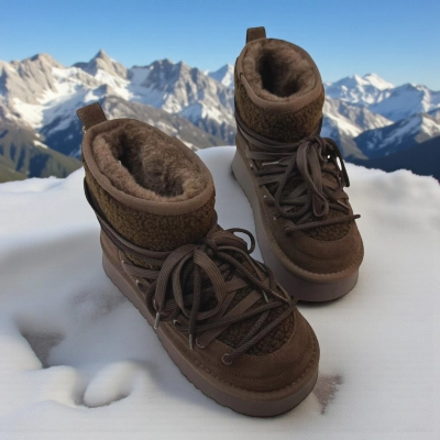 Угги женские зимние натуральная замша шоколадные M6126-18P