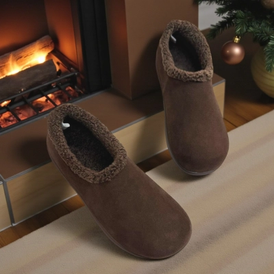 Полуботинки женские зимние натуральная замша шоколадные M6270-8P