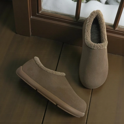 Полуботинки женские зимние натуральная замша коричневые M6270-18P