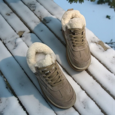 Ботинки женские зимние натуральная замша коричневые M2207-8P