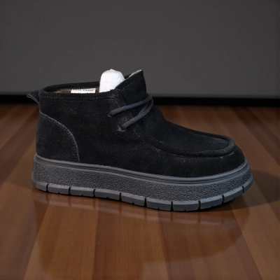 Ботинки женские зимние натуральная замша черные 11151 Ботинки женские зимние натуральная замша черные 11151