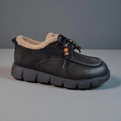 Ботинки женские зимние натуральная кожа черные 11160