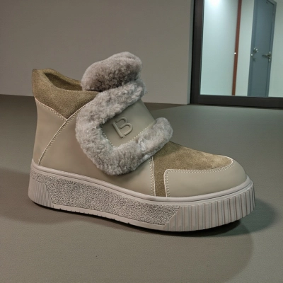 Ботинки женские зимние натуральная замша и кожа хаки 11169