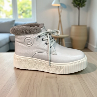 Ботинки женские зимние натуральная кожа капучино 11176