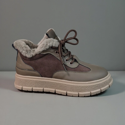 Ботинки женские зимние натуральная замша с кожей шоколадные 11184 Ботинки женские зимние натуральная замша с кожей шоколадные 11184