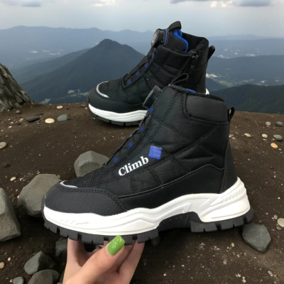 Ботинки детские на зиму искусственная кожа черные A7716-10