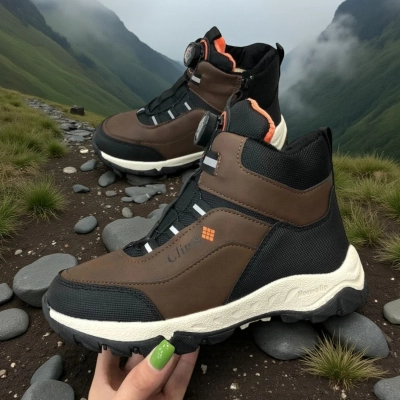 Ботинки детские на зиму искусственная кожа коричневые A7731-8