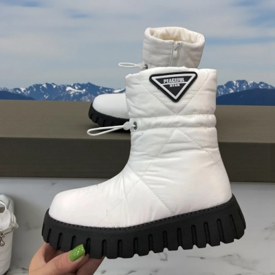 Дутики детские на зиму текстильные белые A5016-18 Дутики детские на зиму текстильные белые A5016-18